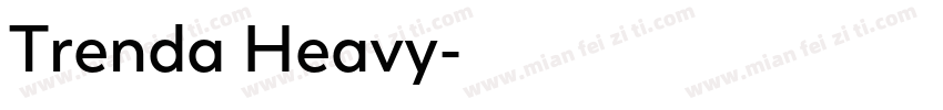 Trenda Heavy字体转换